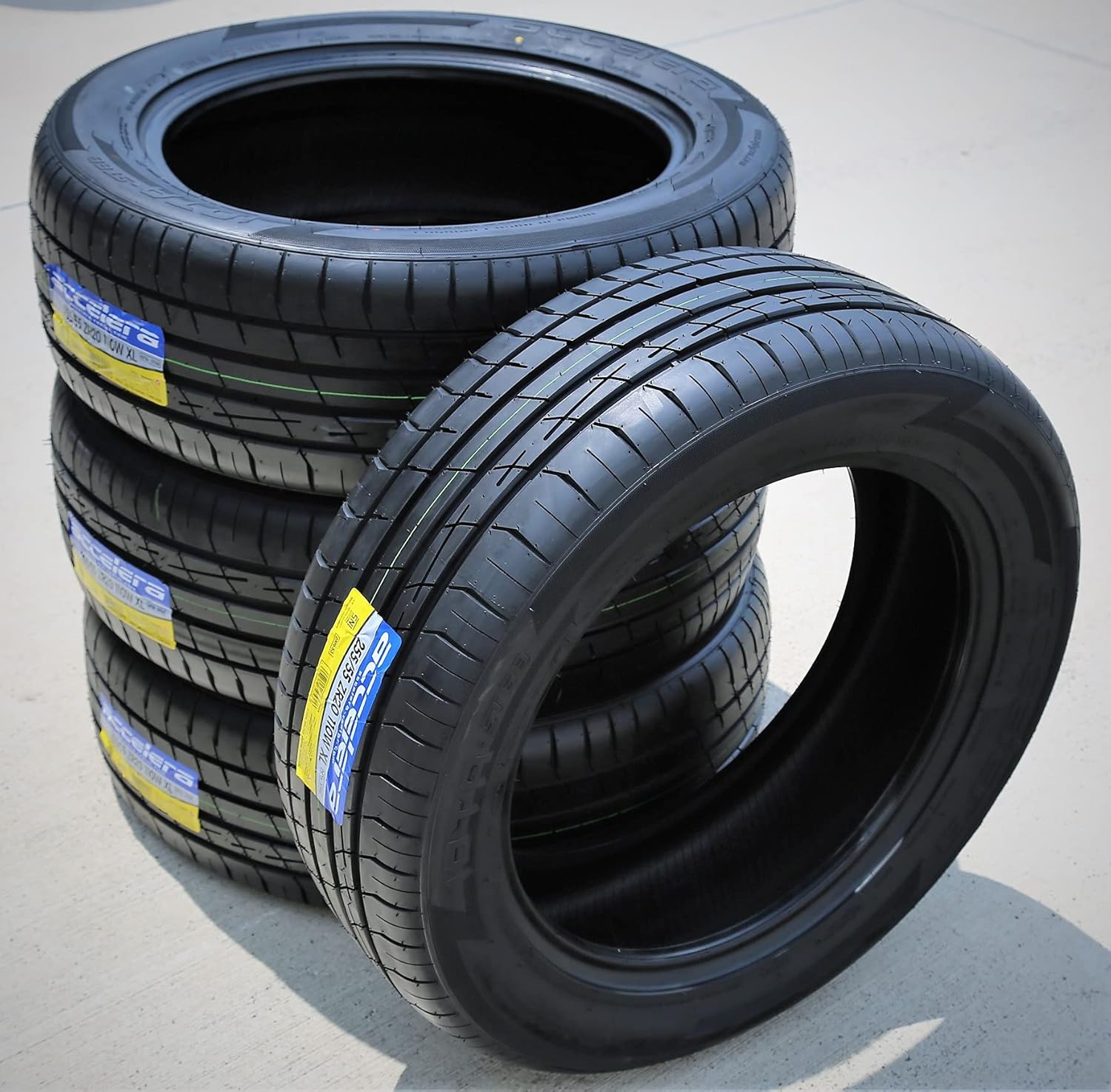 Set of 2 (TWO) Accelera Iota ST68 All-Season High Performance Radial Tires-255/55R20 255/55ZR20 255/55/20 255/55-20 110W Load Range XL 4-Ply BSW Black Side Wall