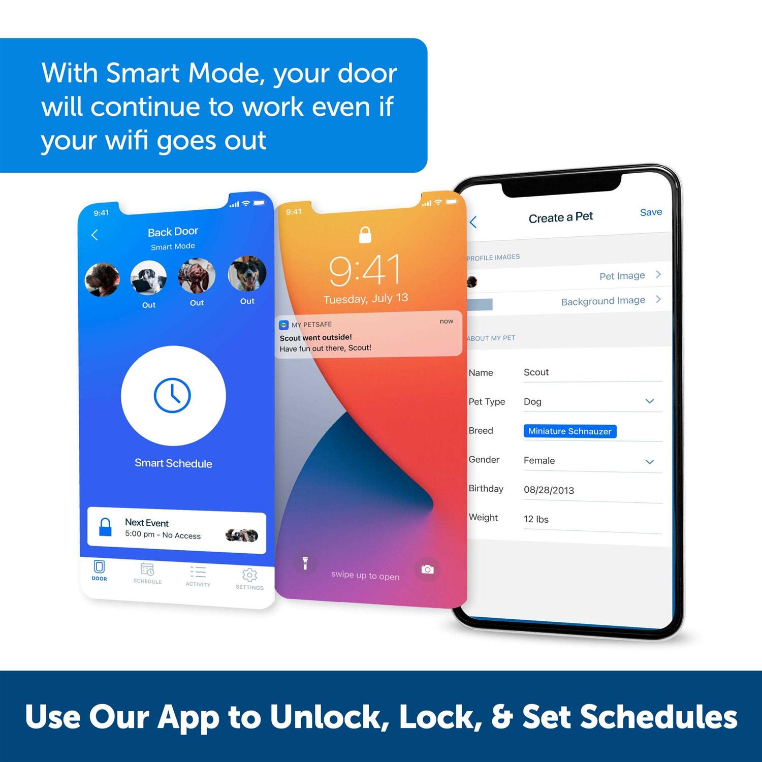 PetSafe SmartDoor Connected Pet Door large PetSafe - Pet Supplies online store
