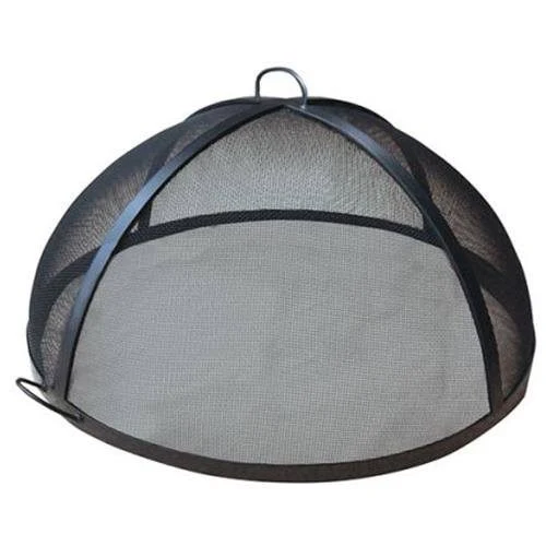 Masterflame 48x22 Welded Hi Grade Carbon Steel Lift Off Dome Fire Pit Safety Screen