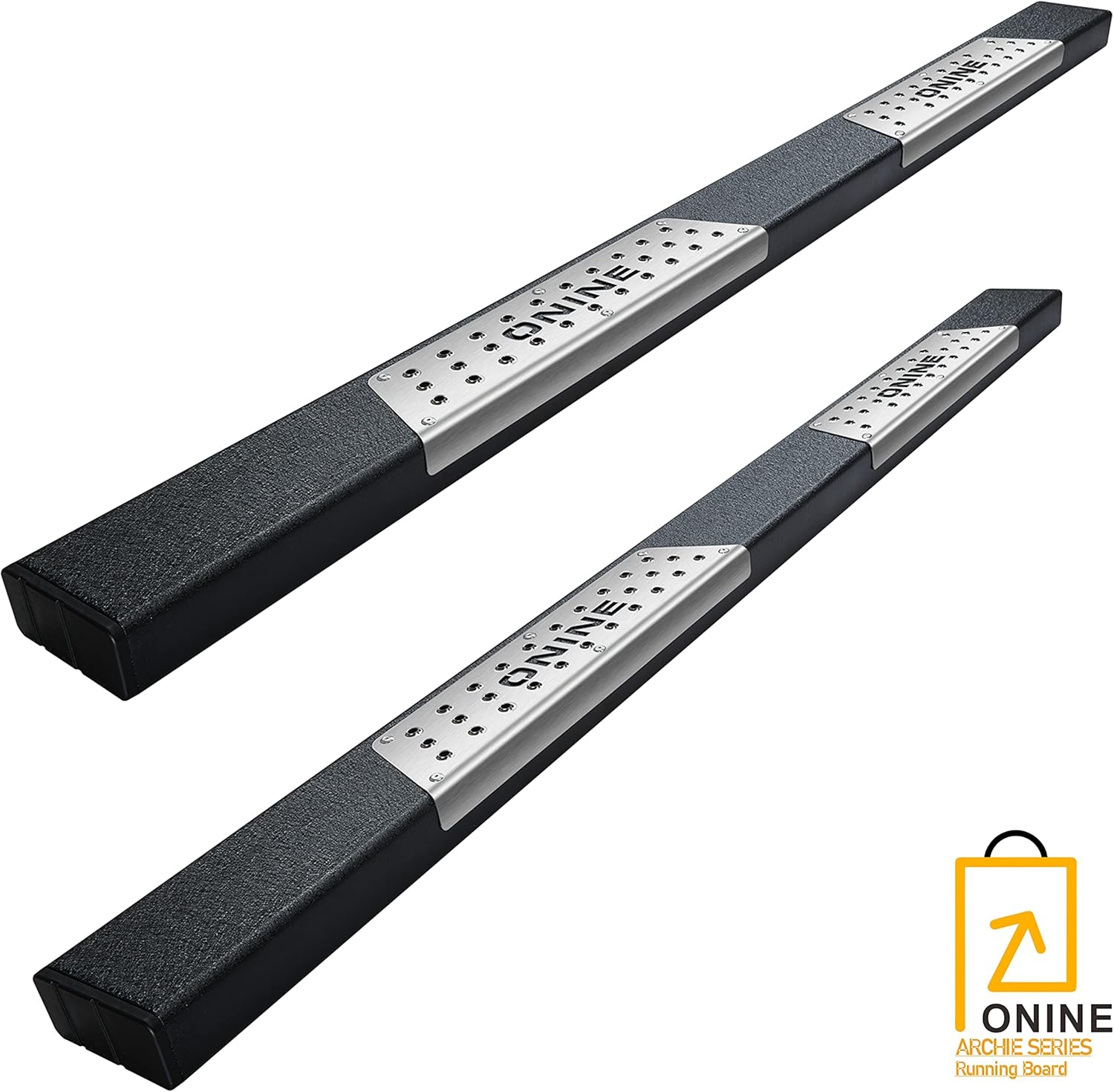 ONINE 6 Chrome Running Boards Custom Fit 2019-2022 Chevy Silverado/Gmc Sierra 1500 & 2020-2022 Silverado/Sierra 2500/3500 Crew Cab Aluminum Polished Side Step Nerf bar