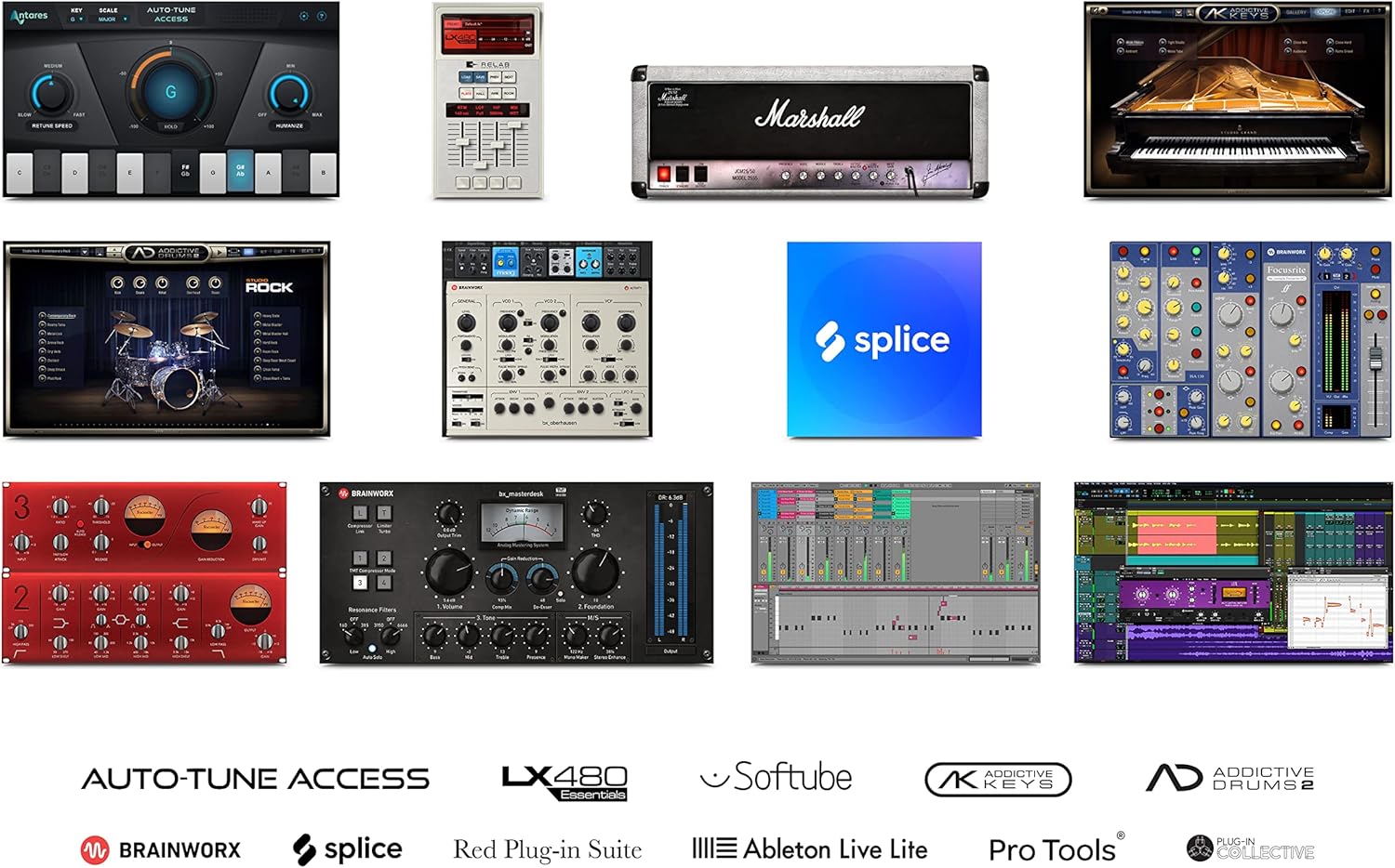 Focusrite Scarlett Solo 2x2 USB Audio Interface Full Studio Bundle with Creative Music Production Software Kit