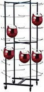 Champion Sports Rolling Football Helmet Rack