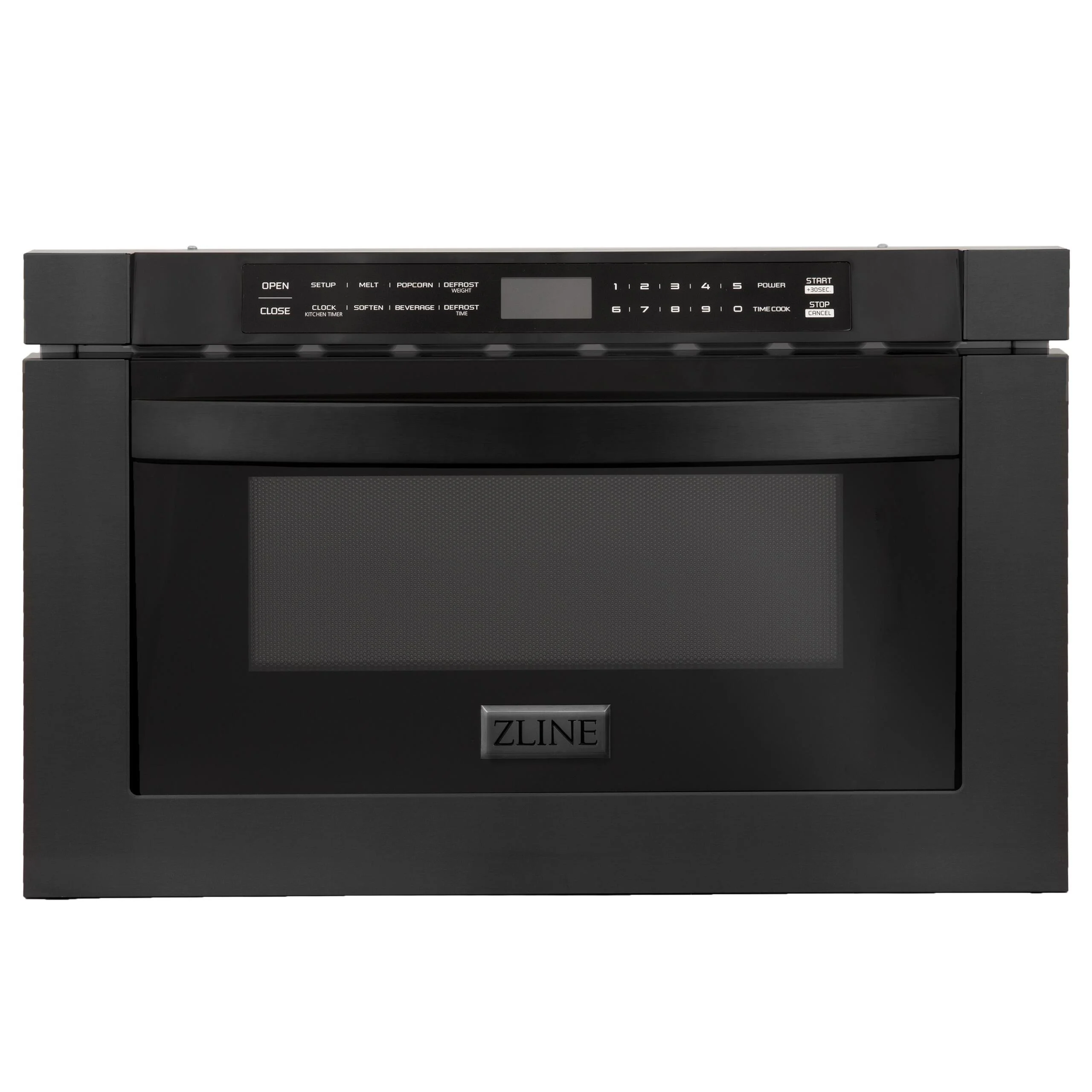 ZLINE 24" 1.2 cu. ft. Microwave Drawer in Black Stainless Steel