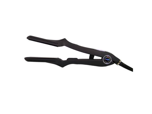 Croc Classic Titanium Digital Salon Ceramic Flat Hair Iron, Black, 1.5&&