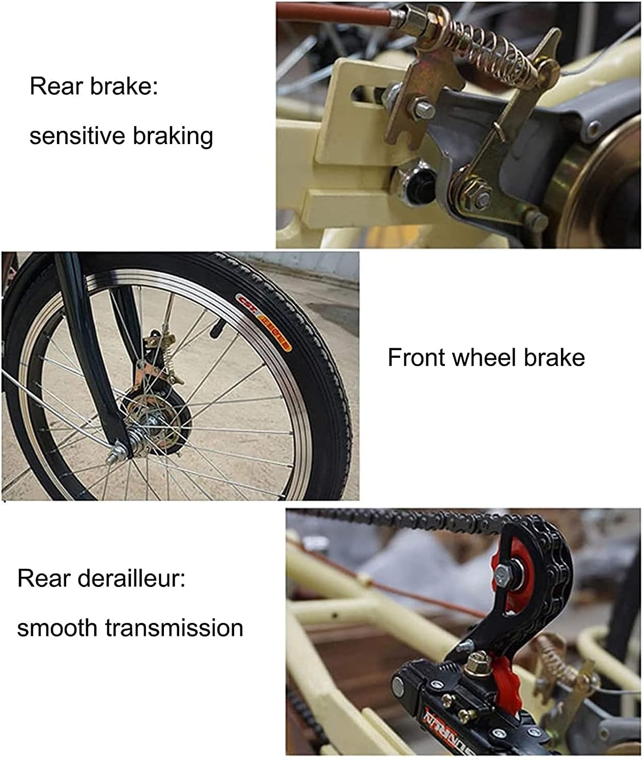 Adult Tricycle - 3 Wheel Bikes for Adults Shopping Adult Tricycles Single Speed for Adult Trikes 20 Inch 3 Wheel Bikes Three-Wheeled Bicycles with Shopping Basket for Seniors, Women