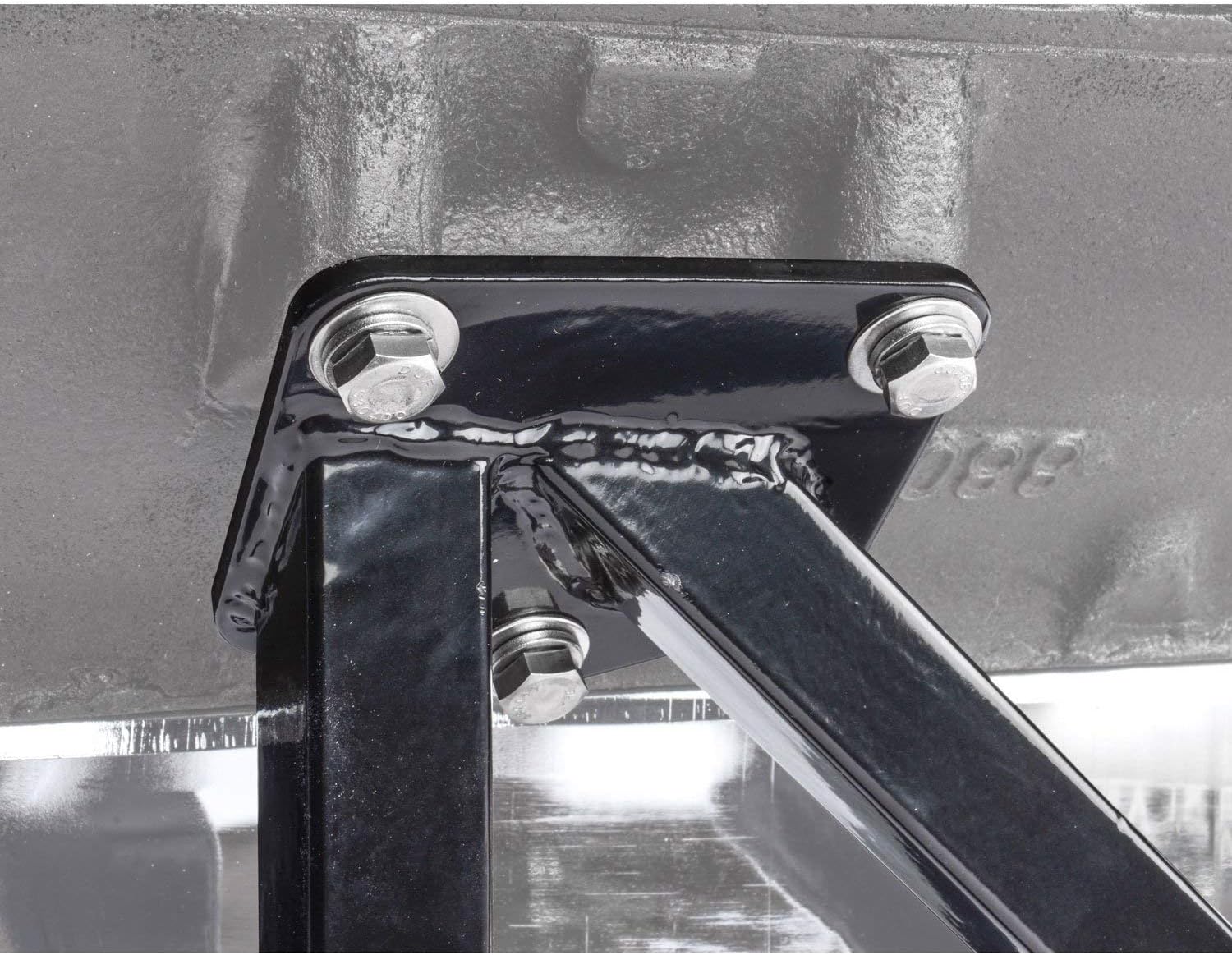 JEGS Heavy Duty Engine Stand - Two-Piece Engine Cradle Design - Fits Small and Big Block Engines - Bolts Directly to Engine Block - Steel, Black Powder Coat Finish - Motor Stand - 1 Pair
