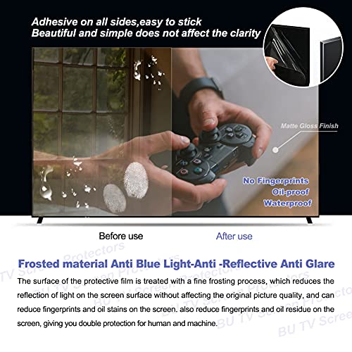 43-65 Inch Monitor TV Screen Protector Anti-Glare Anti-Scratch Anti Blue Light Protector Film for TCL/Samsung/Toshiba/Sony/LG/Hisense,Ps Accessories