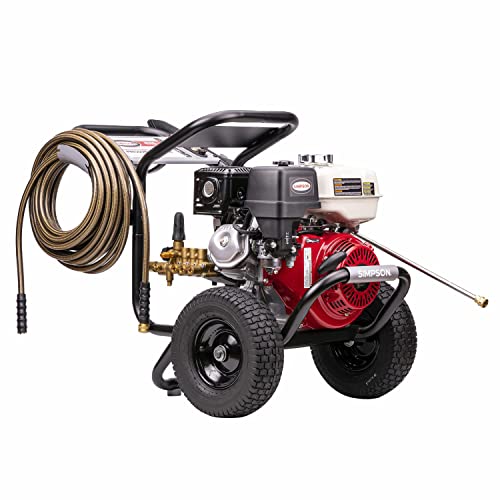 Simpson 61014 3500 PSI at 2.5 GPM Honda GX200 with AAA AX300 Axial Cam Pump Cold Water Professional Gas Pressure Washer PS61002-S