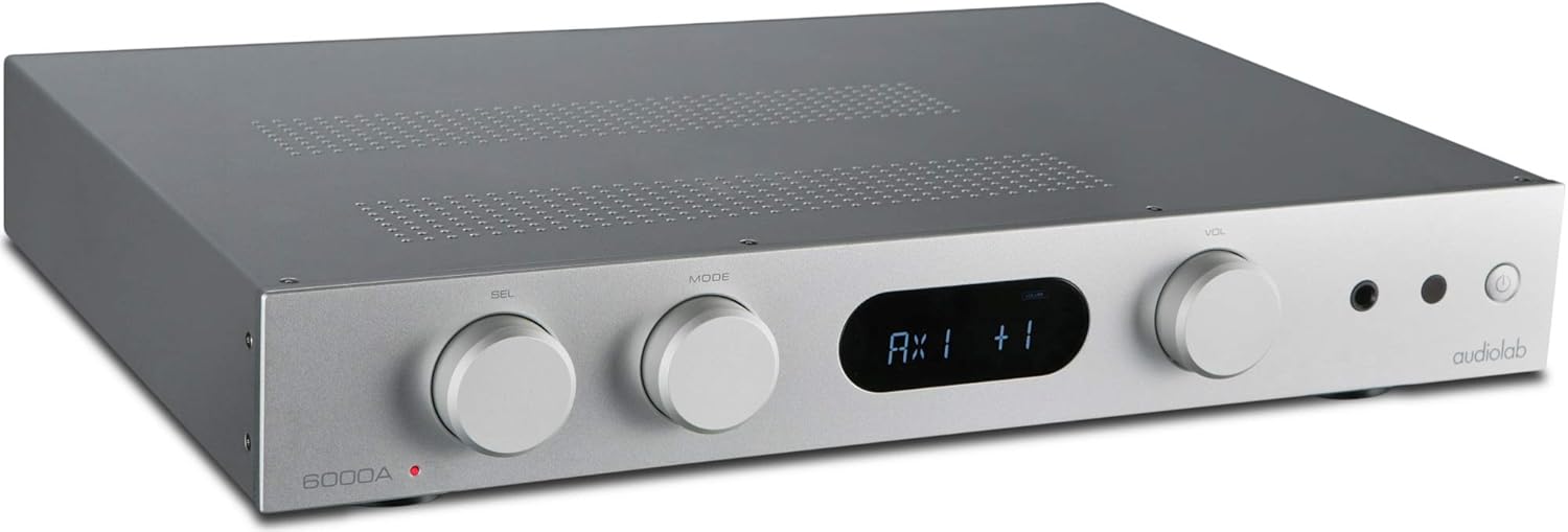 Audiolab 6000A 100-watt Stereo Integrated Amp/Bluetooth DAC - Silver