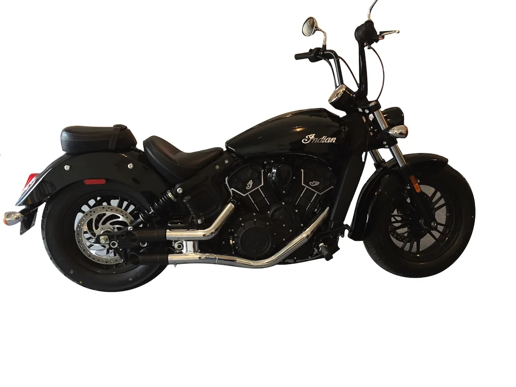 Radiant Cycles Shorty GP Exhaust for 2015-2019 Indian Scout Sixty Chrome