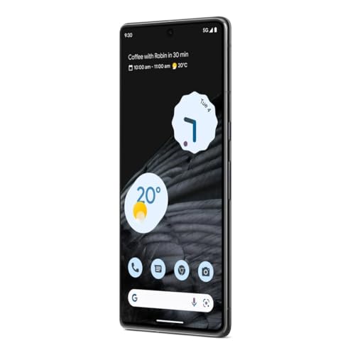 Google Pixel 7 Pro - 5G Android Phone - Unlocked Smartphone with Telephoto/Wide Angle Lens, and 24-Hour Battery - 128GB - Obsidian