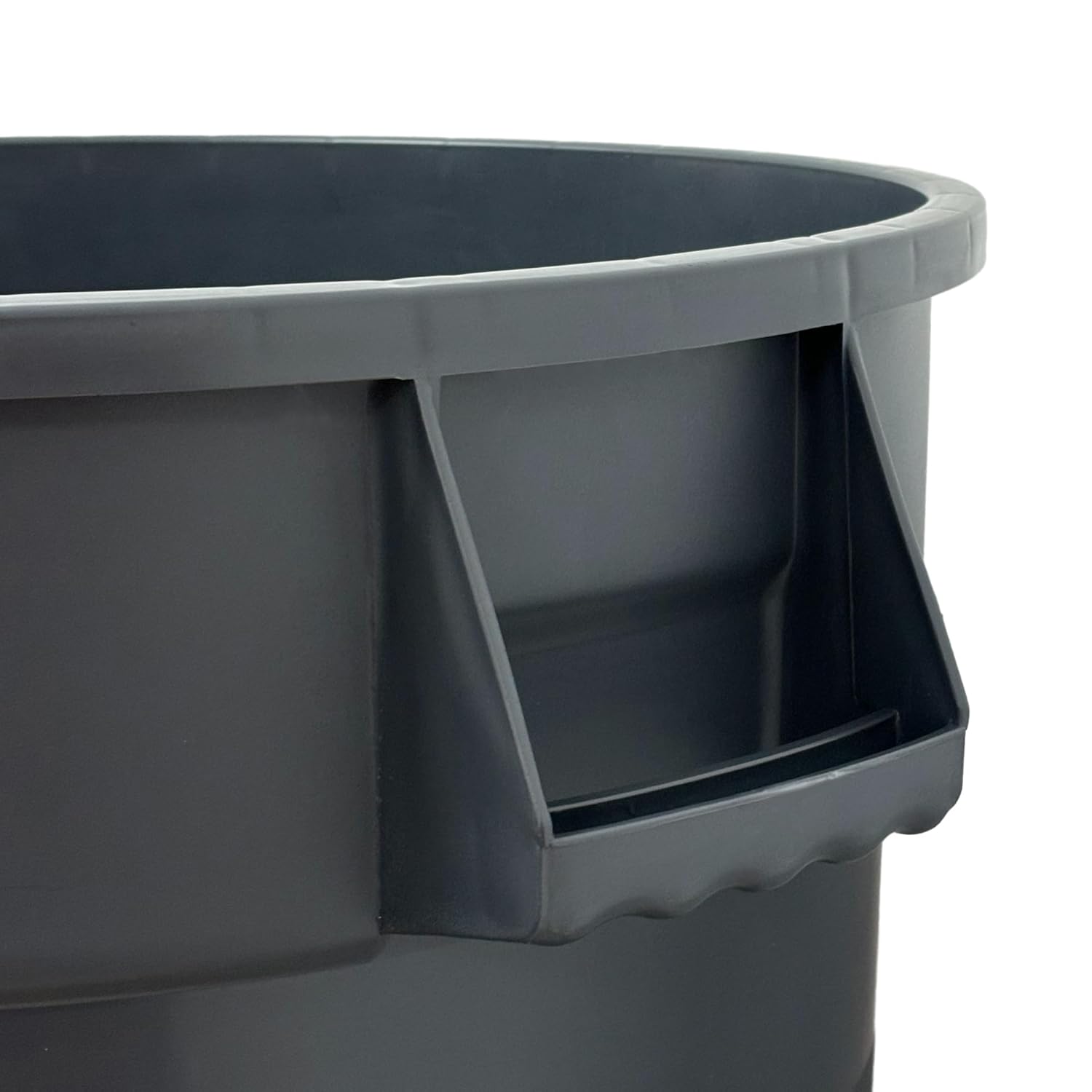 32 Gallon Outdoor Trash Can,Outdoor Trash Can with Lid,Outdoor Trash Can with Wheels,Sturdy Handle Round Trash Can for Outdoor, Garage, Backyard and Patio