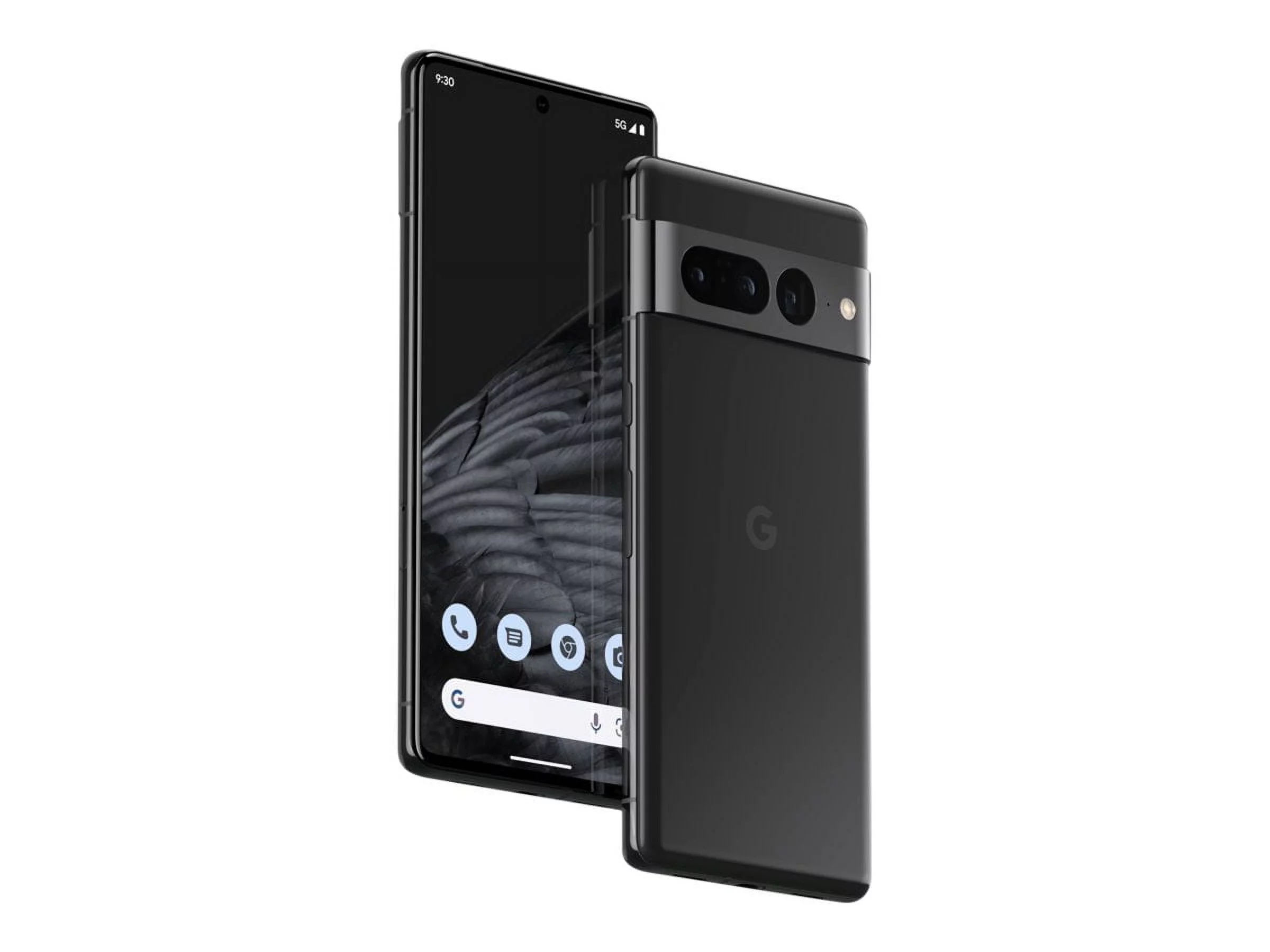 Google Pixel 7 Pro - 5G smartphone - dual-SIM - RAM 12 GB / Internal Memory 128 GB - OLED display - 6.7" - 3120 x 1440 pixels (120 Hz) - 3x rear cameras 50 MP, 48 MP, 12 MP - front camera 10.8 Megapixel - obsidian