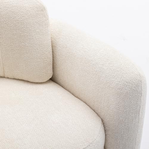 Accent Chair, Accent Chairs for Living Room with Backrest and Armrest, Upholstered Living Room Chairs in Velvet, Comfy Armchair Reading Chair for Bedroom, Small Space, Office, Reading Room, Orange