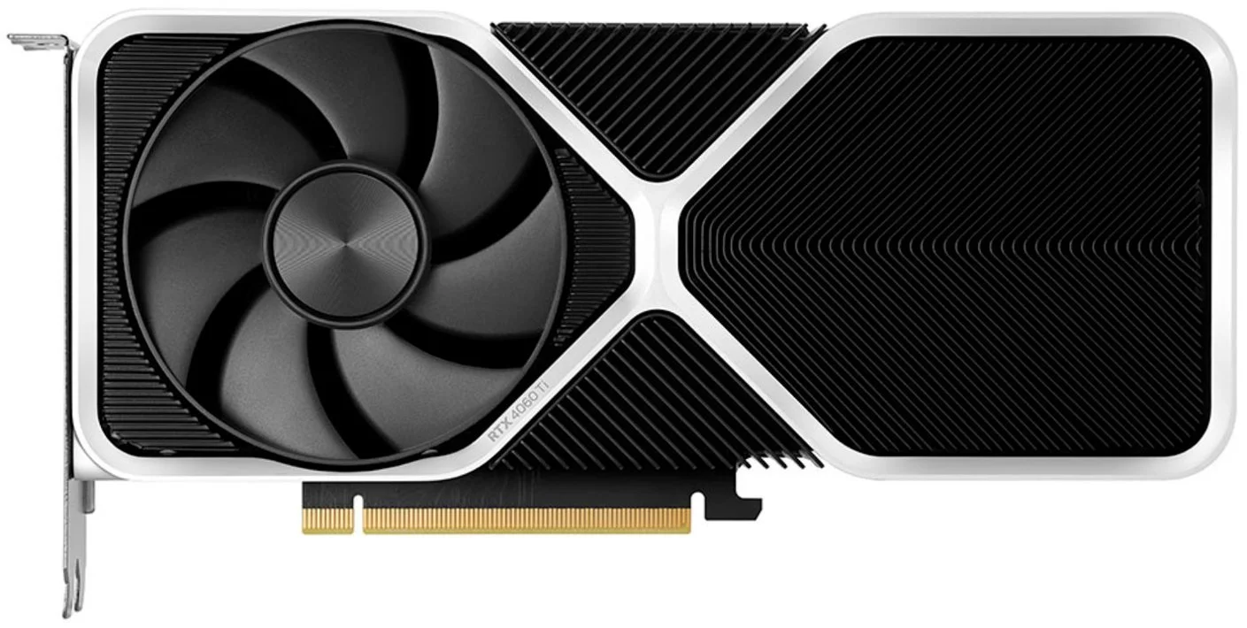 NVIDIA - GeForce RTX 4060 Ti 8GB GDDR6 Graphics Card - Titanium and black
