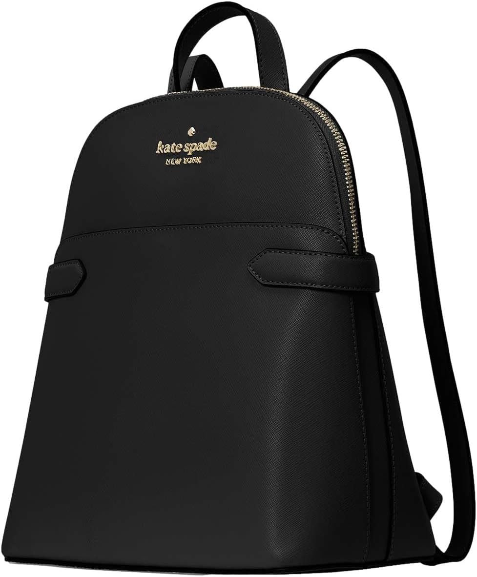 Kate Spade New York Staci Dome Saffiano Leather Medium Backpack Black