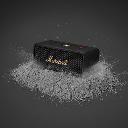 Marshall Emberton III Portable Bluetooth Speaker - Black & Brass