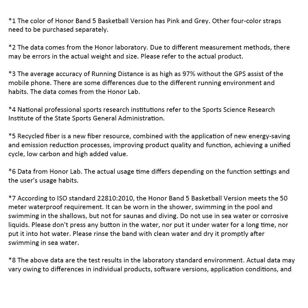 Honor Band 5 Basketball Version (Global versie)
