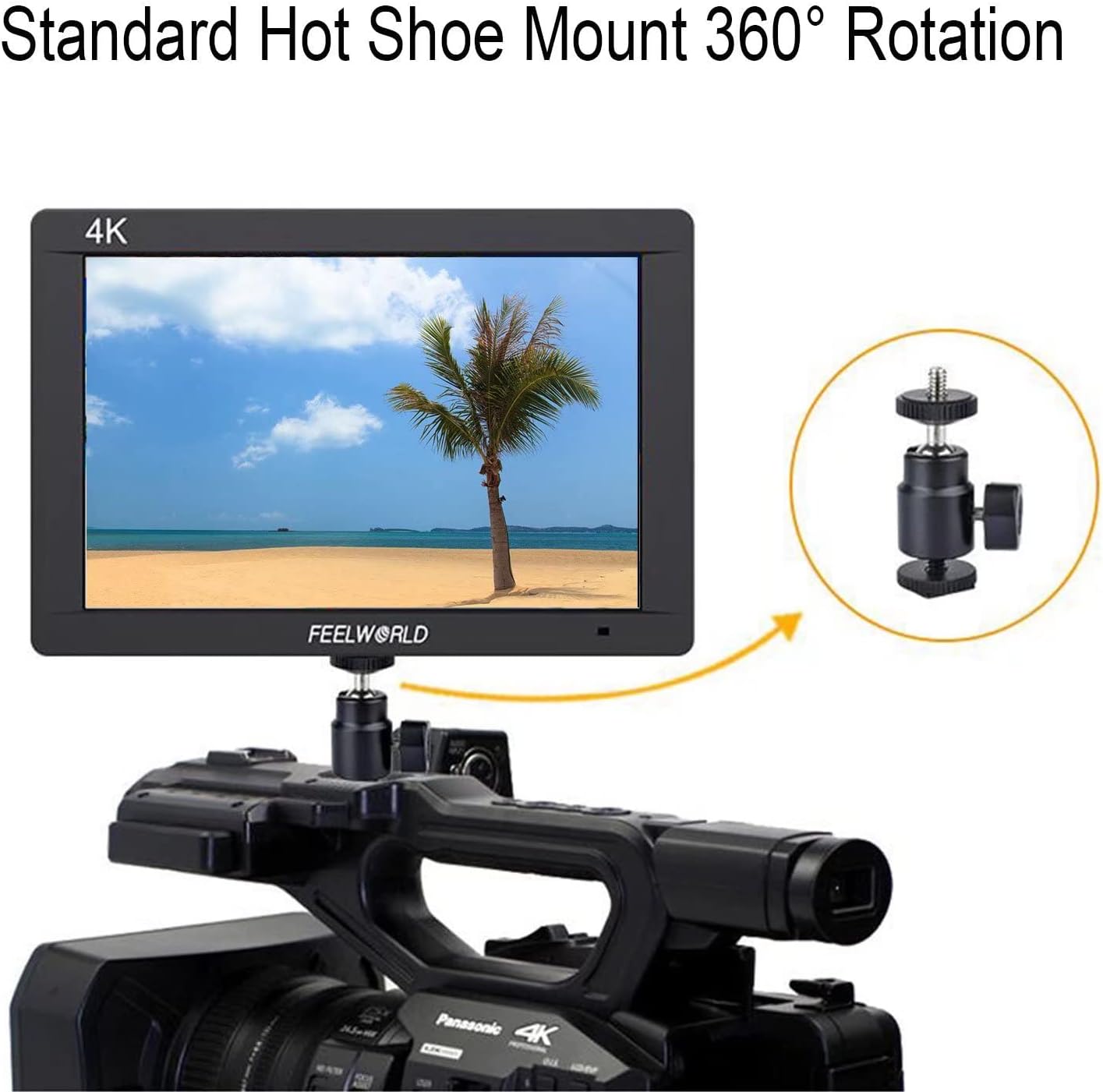 7 4K HDMI On Camera Video Field Monitor Ultra Slim IPS Full HD 1920x1200 On Camera Field Monitor with Peaking Assist ——FEELWORLD FW703