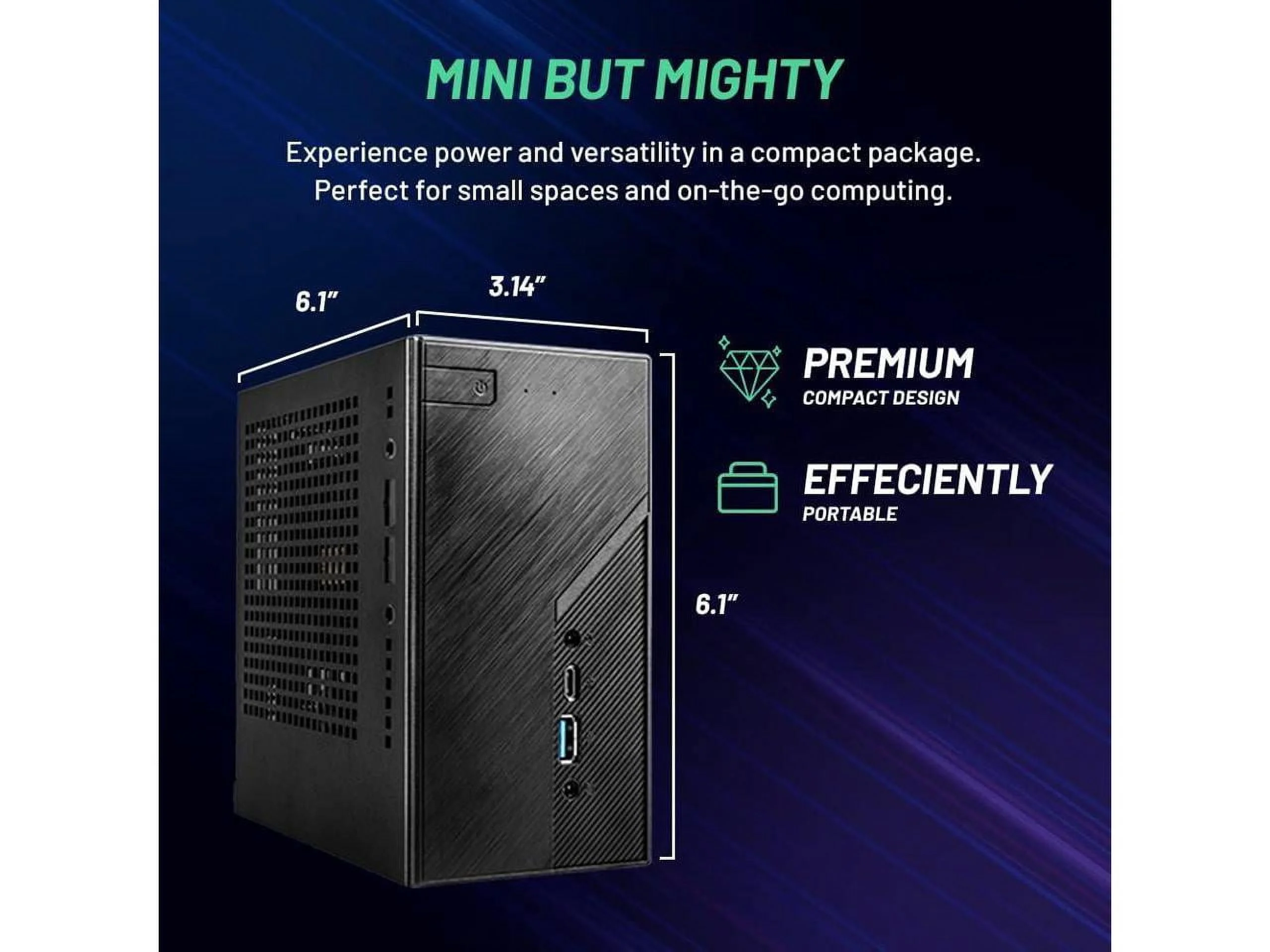 Skytech, Mini PC, Gaming PC, AMD Ryzen 5 5600G, AMD Radeon Graphics, 1TB SSD, 16GB RAM, Windows 11