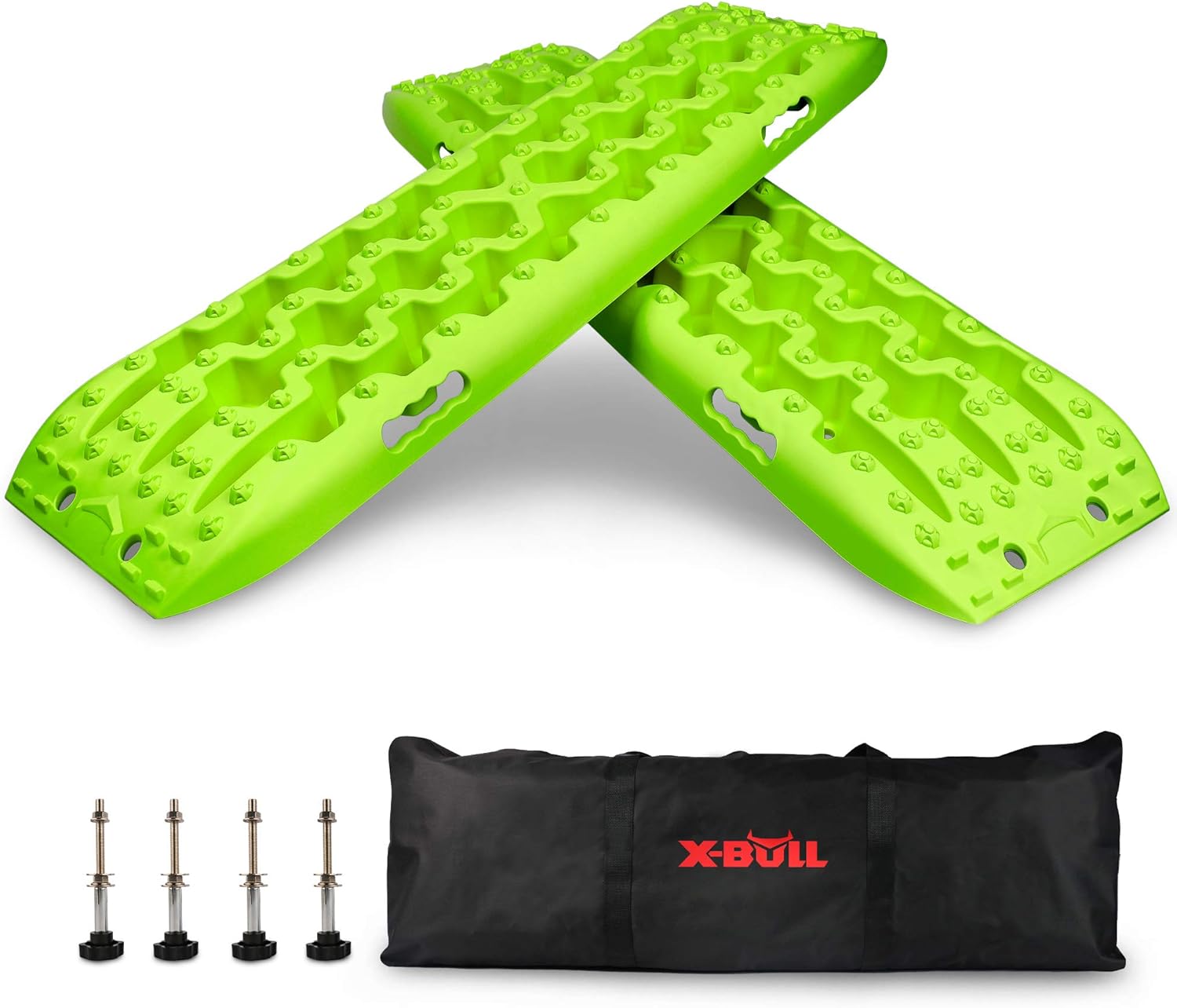 X-BULL New Recovery Traction Tracks Sand Mud Snow Track Tire Ladder 4WD (Yellow, 3gen)