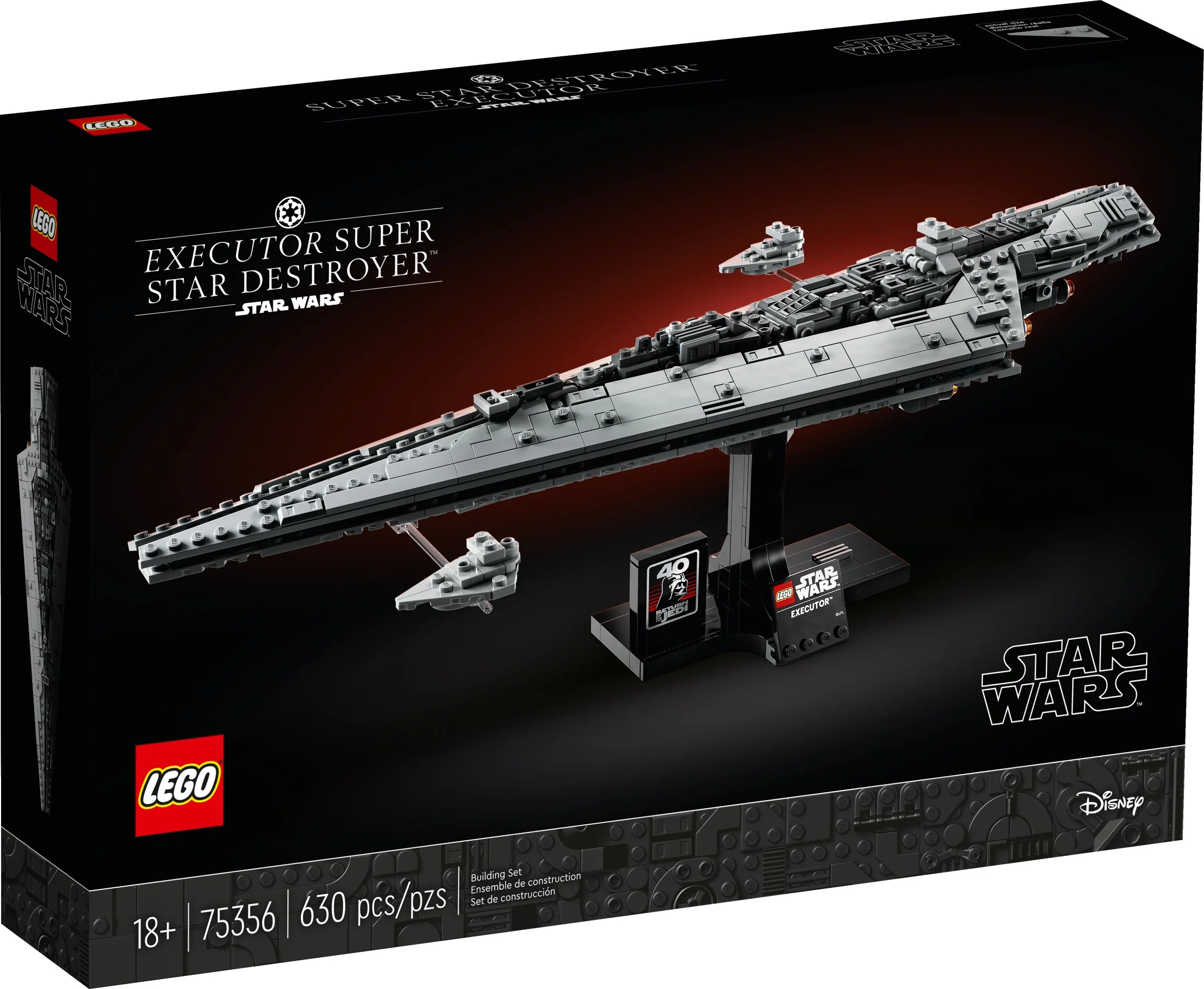 LEGO Star Wars Executor Super Star Destroyer Darth Vader Imperial Starship, Return of the Jedi 40th Anniversary Collectible for Adults and Teens, Great Birthday Gift for Star Wars Fans, 75356
