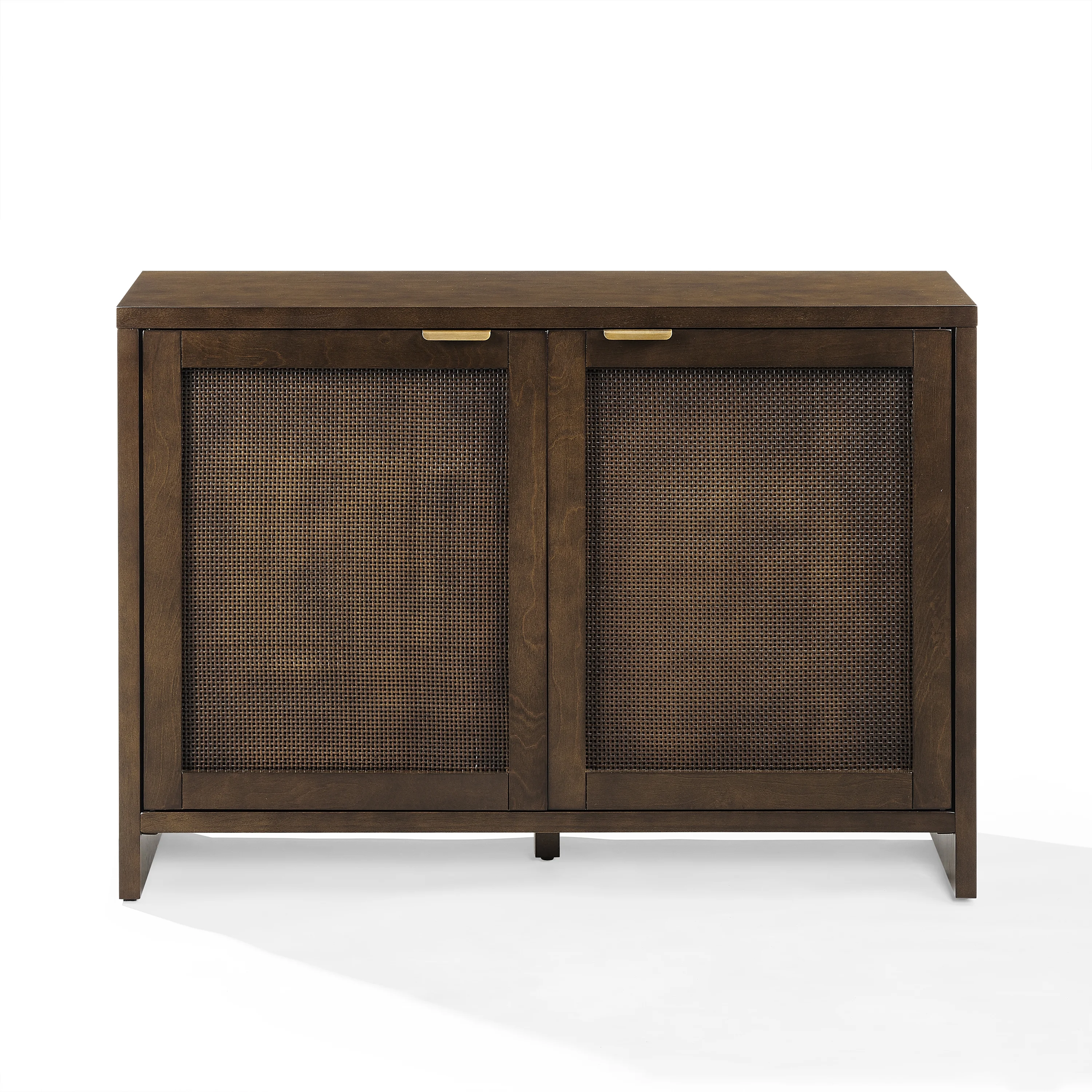 Crosley Furniture Kenji Media Console, Record Player Stand with Vinyl Storage, Modern Home Organizer