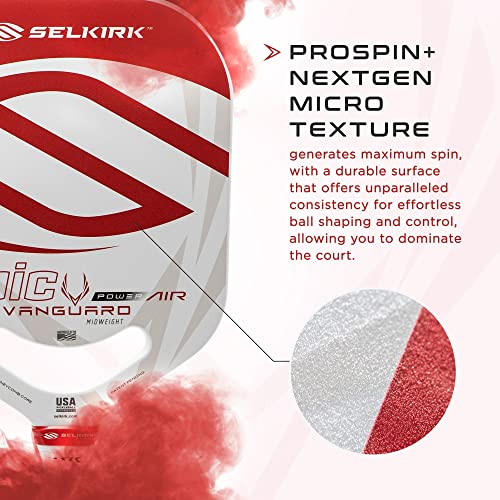 2024 Selkirk Vanguard Power Air Pickleball Paddles | Carbon Fiber Pickleball Paddle | 360 Proto Molding & Flexfoam Perimeter | The Pickleball Paddle Designed for Ultimate Power & Control