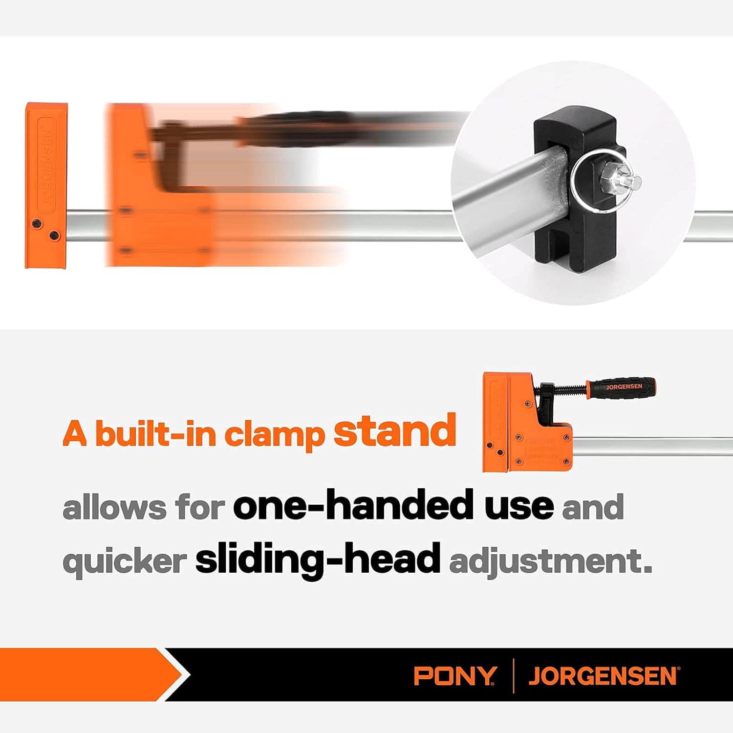 Jorgensen Cabinet Master 24-inch 90° Parallel Jaw Bar Clamp, 2-pack…