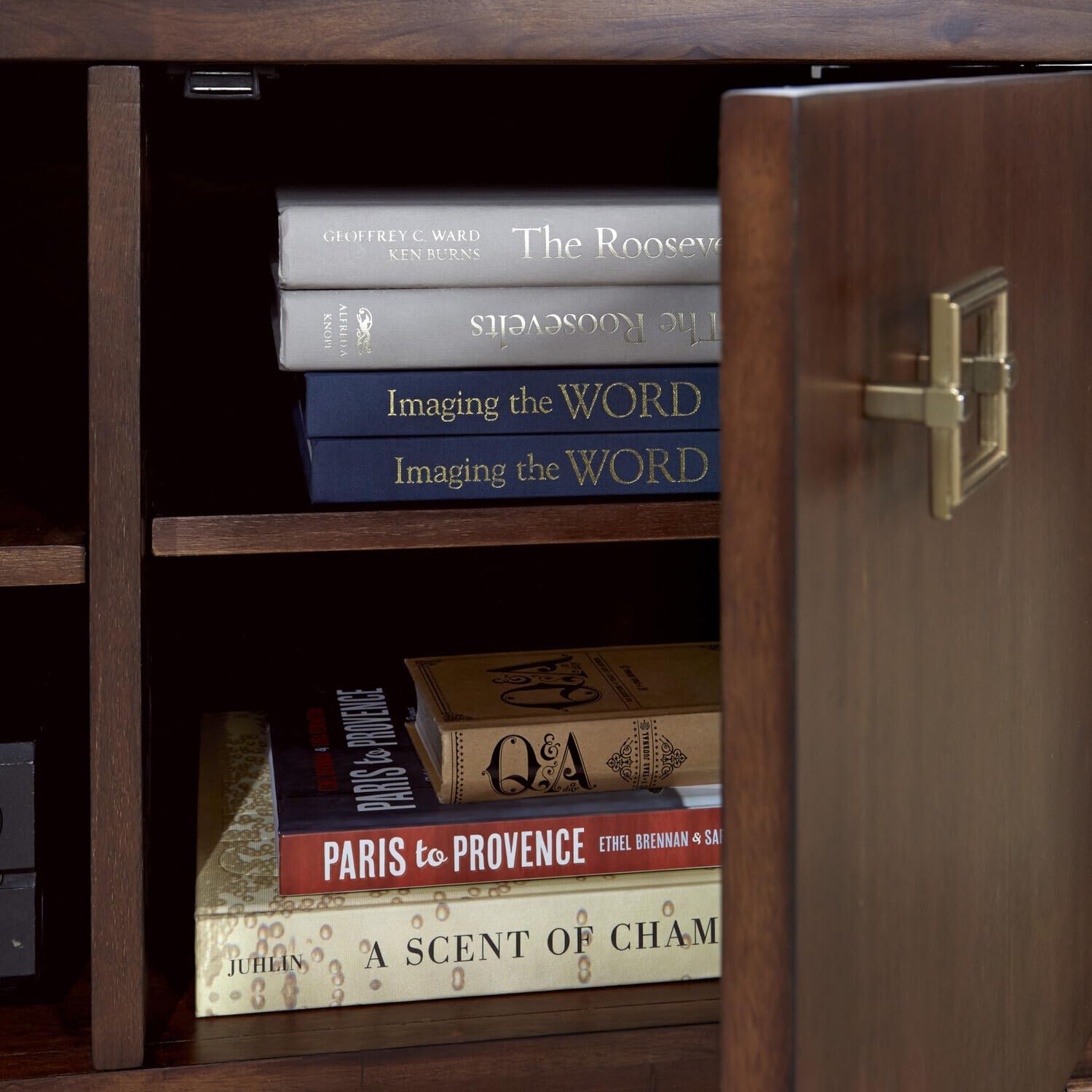 Rustic Retreat Brown Wood Entertainment Center