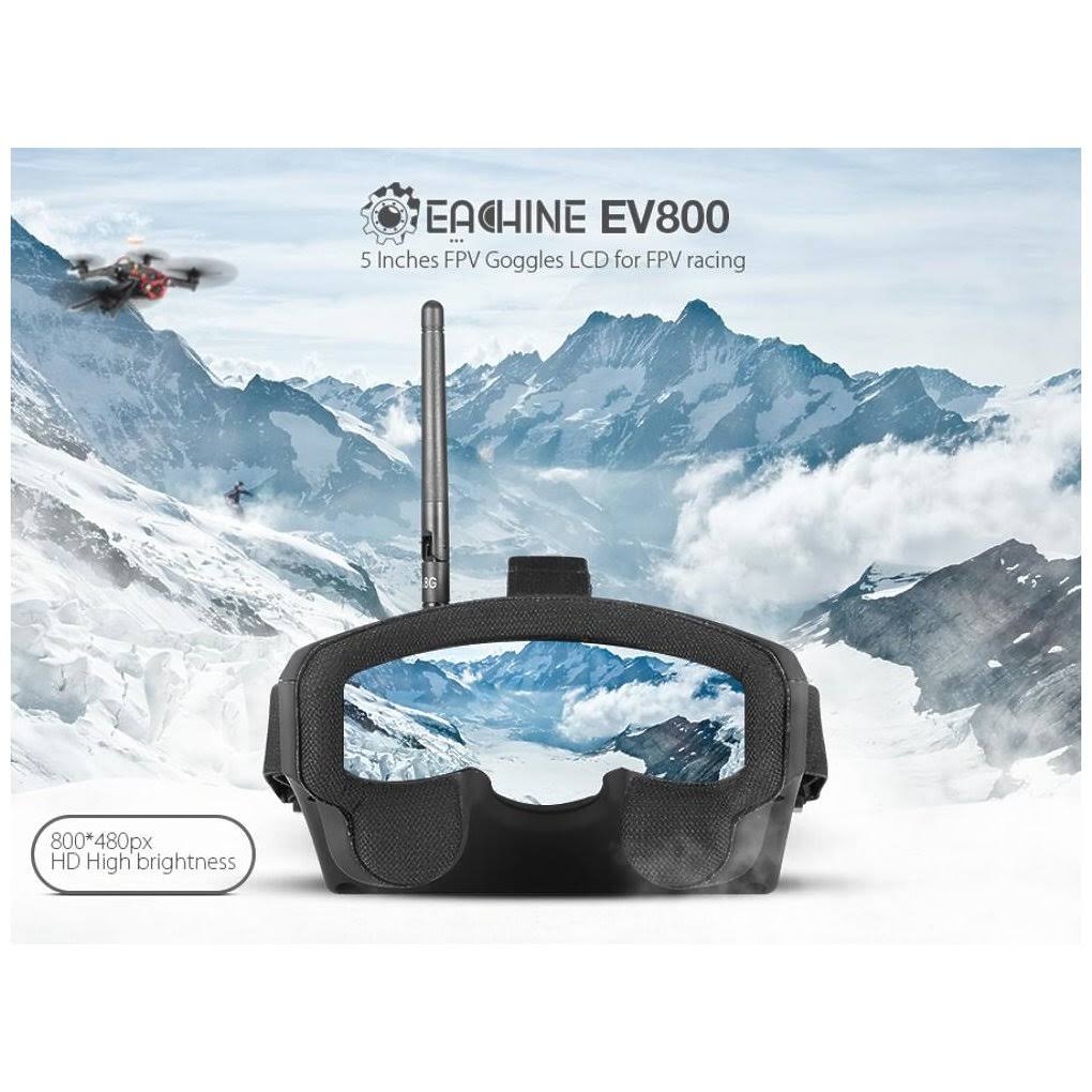 Eachine 5 Inches 800x480 FPV Goggles 5.8G 40CH Raceband Auto-Searching Build in Battery EV800