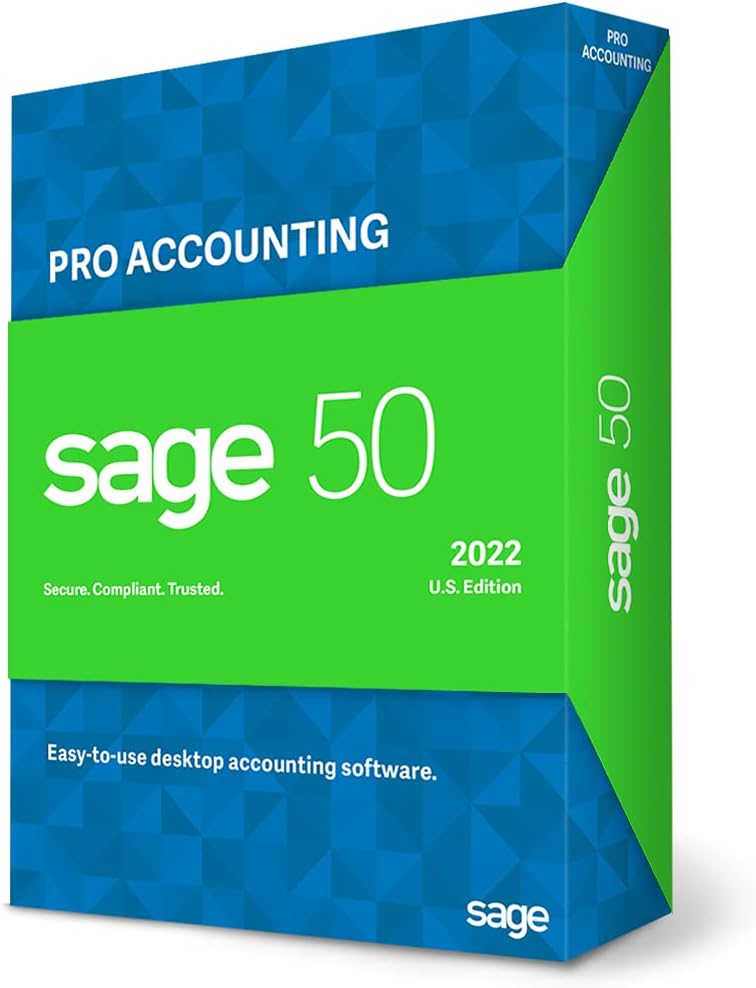 Sage 50 Pro Accounting 2022 U.S. Personal Accounting Software [PC Download]