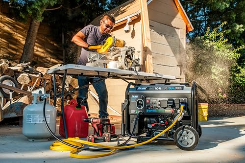 Pulsar 9500W Tri Fuel Gasoline Propane Natural Gas Portable Inverter Generator w/Remote Start & CO Sentry for Home Use GS95TiSCO