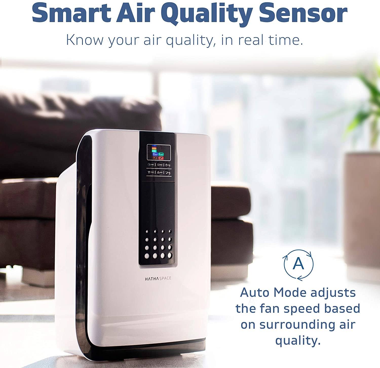 Hathaspace Smart True HEPA Air Purifier for Home, Large Room Air Cleaner