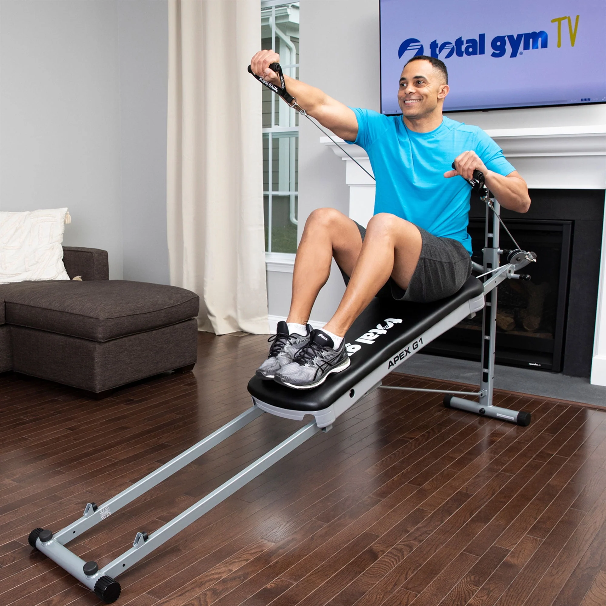 Total Gym APEX G5 Home Fitness Incline Weight Training with 10 Resistance Levels