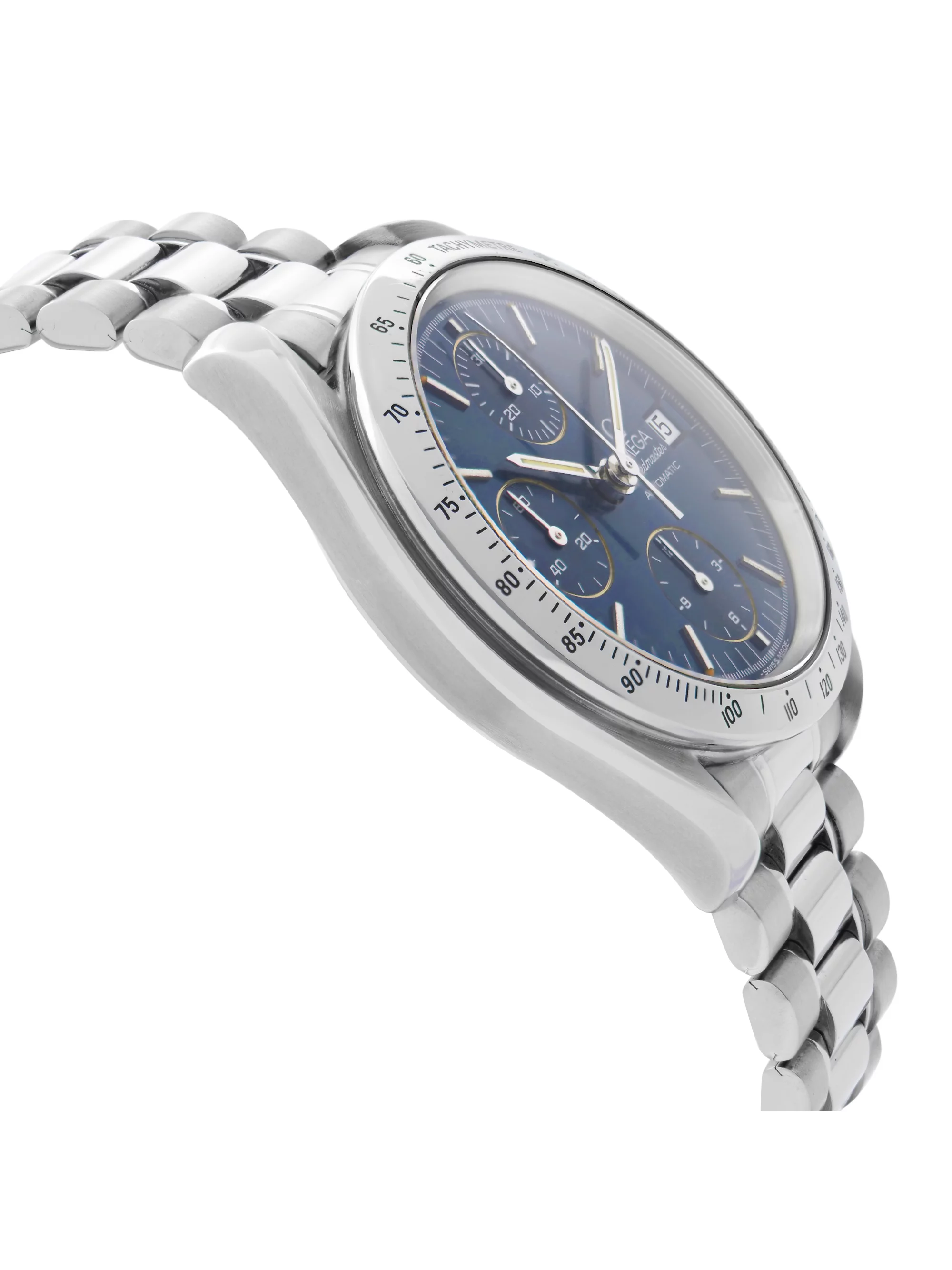 Omega Speedmaster Chronograph Steel Blue Dial Automatic Mens Watch 3511.80.00