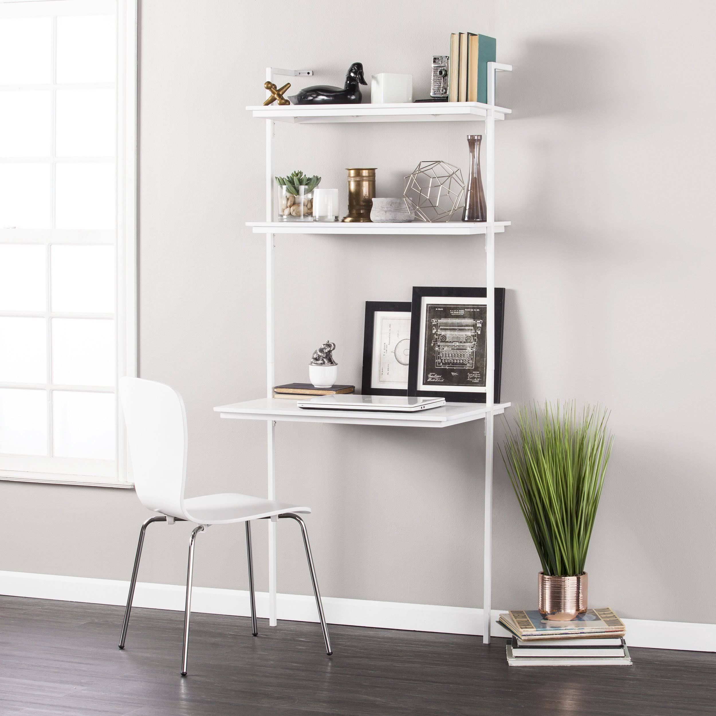 Holly u0026 Martin Haeloen Wall Mount Desk - White