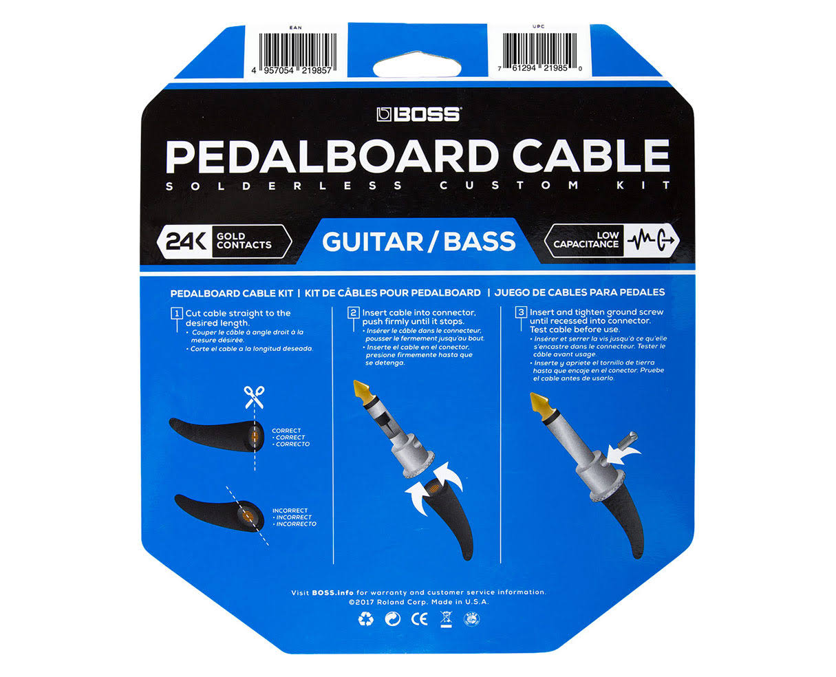 Boss BCK-24 Solderless Pedalboard Cable Kit - 24&