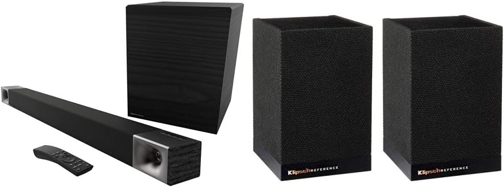 Klipsch Cinema 600 Sound Bar 3.1 Home Theater System with HDMI-ARC for Easy Set-Up, Black