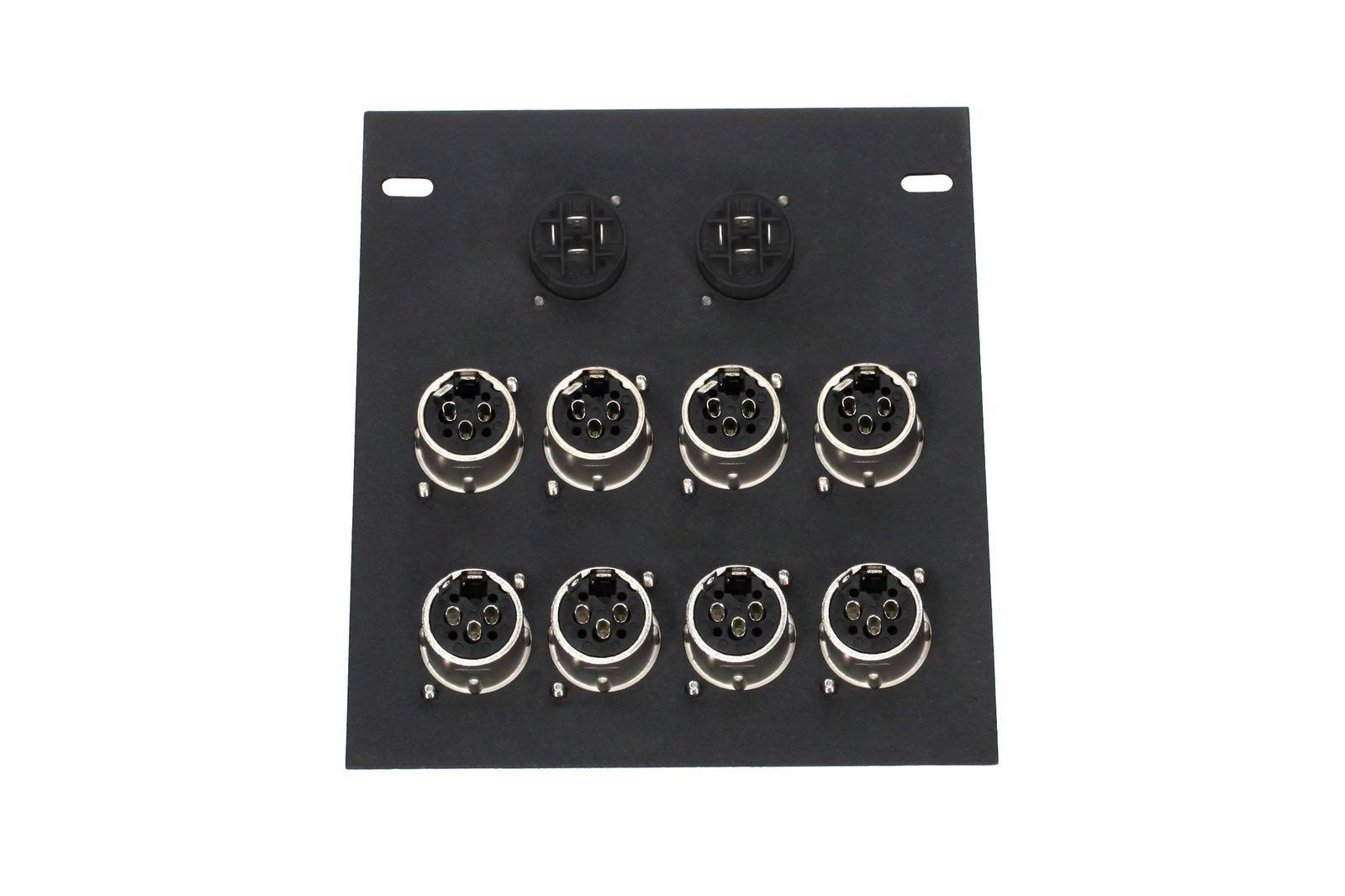 Elite Core FB8-SP Recessed Floor Box with 8 XLR + 2 Speakons