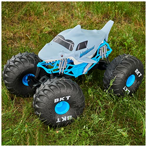 Monster Jam, Official Mega Megalodon All-Terrain Remote Control Monster Truck for Boys and Girls, 1:6 Scale, Kids Toys for Ages 4-6+