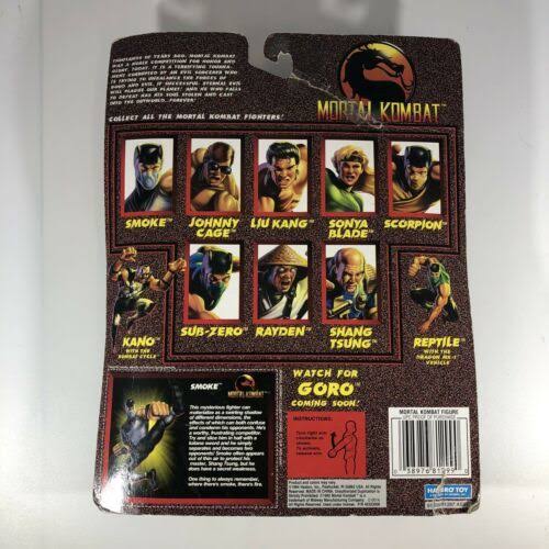 Hasbro Mortal Kombat Fighter Smoke 3.75x22 Action Figure Vintage 1994