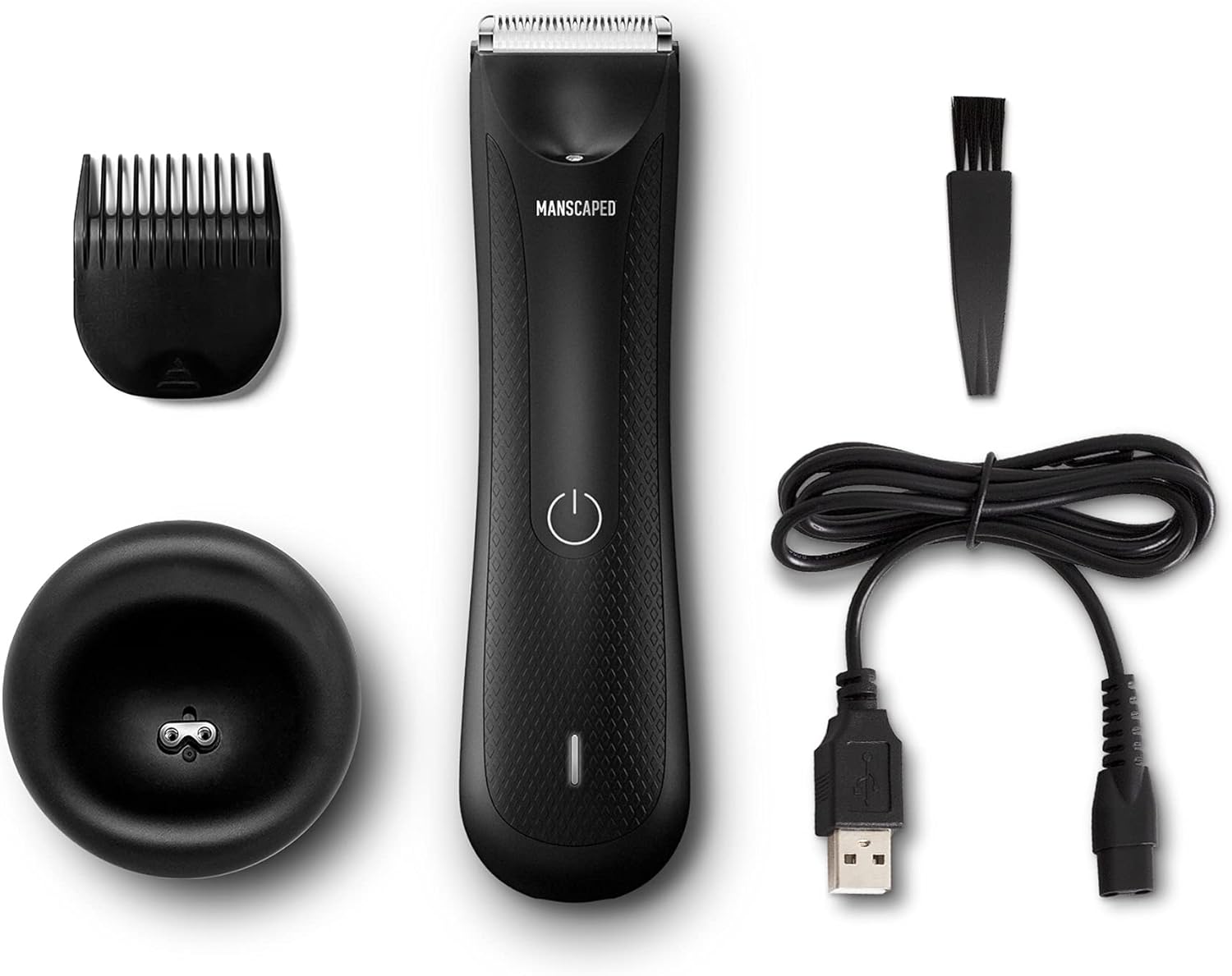 MANSCAPED™ Nuts and Bolts 3.0, Men's Grooming Kit, Includes The Lawn Mower™ 3.0 Ergonomically Designed Powerful Waterproof Trimmer, The Crop Preserver™ Ball Deodorant and Disposable Shaving Mats Pack of 2