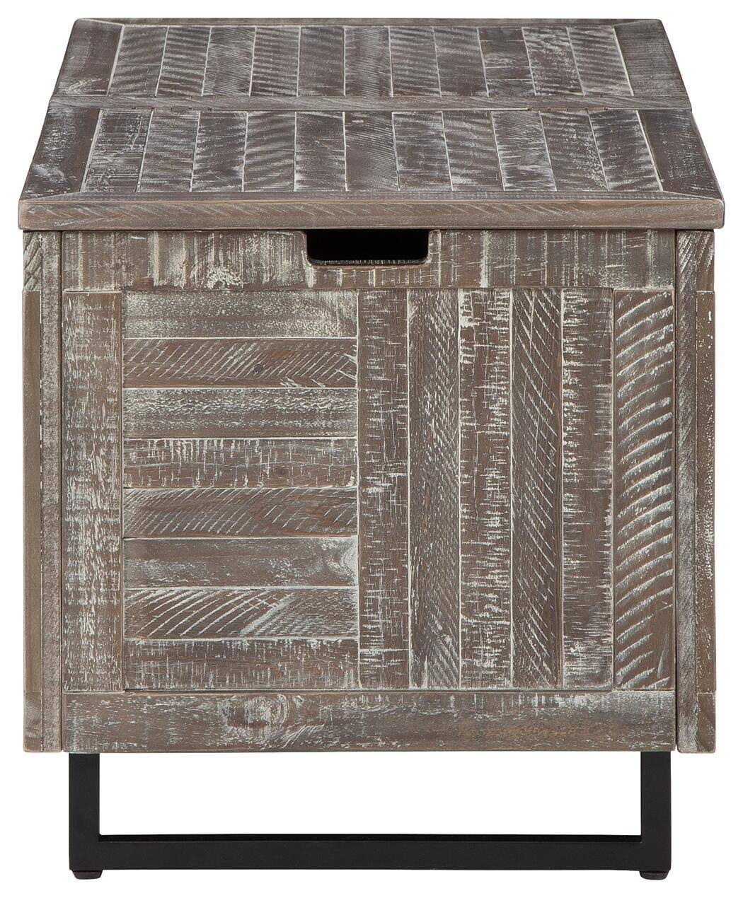 Coltport Storage Trunk (Distressed Gray) by Ashley Furniture