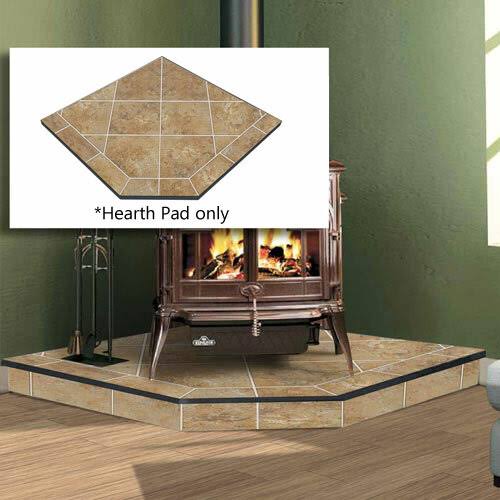 Amber Saffron 40'' x 40'' Single Cut Corner Hearth Pad