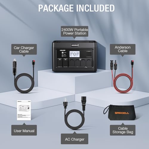 Portable Power Station 300W (Peak 600W), GRECELL 230.88Wh Solar Generator with 60W USB-C PD Output, 110V Pure Sine Wave AC Outlet Backup Lithium Battery for Outdoors Camping Travel Home Blackout