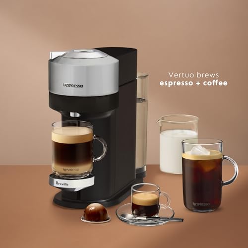 Nespresso Vertuo Next Coffee and Espresso Machine by Breville,1.1 liters, Dark Chrome
