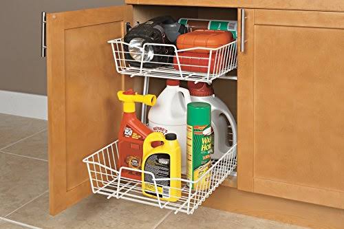 ClosetMaid 3609 2 Tier 14-inch Kitchen Cabinet Organizer, White
