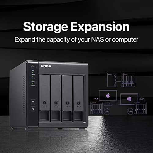 QNAP TR-004 4 Bay USB Type-C Direct Attached Storage (DAS) with hardware RAID (Diskless)