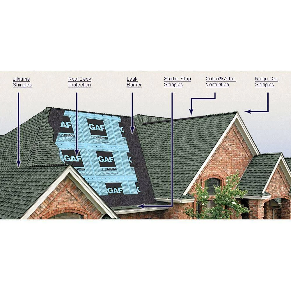 GAF Timbertex Stone Wood Double-Layer Hip and Ridge Cap Roofing Shingles (20 Lin. ft. per Bundle) (30-Pieces)